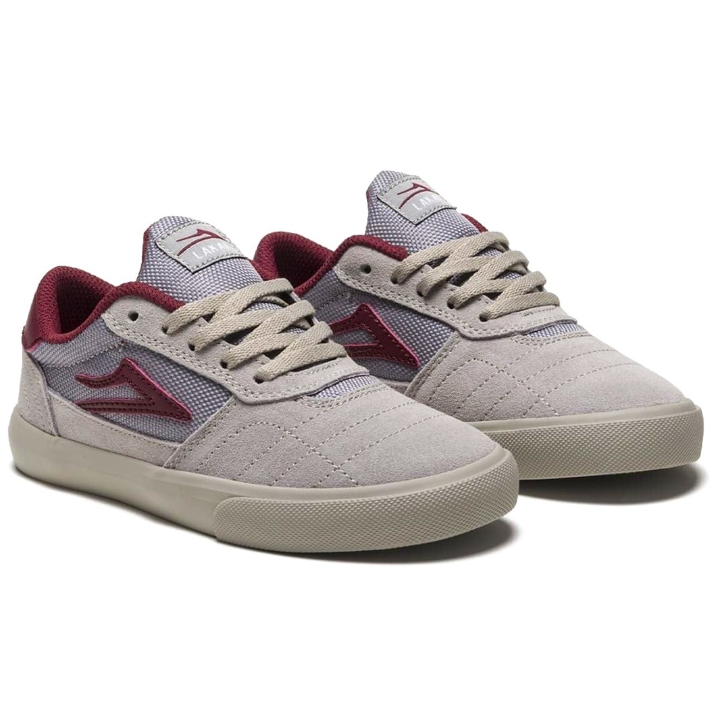 NWT Lakai Men’s “Cambridge” Sneaker Sz 6 Grey/Maroon